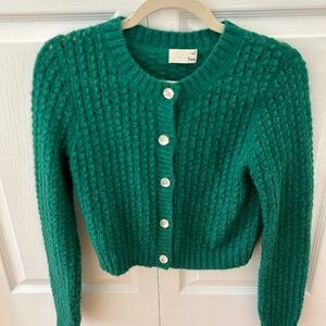 Green Wilfred Aritzia Cardigan, Size Medium